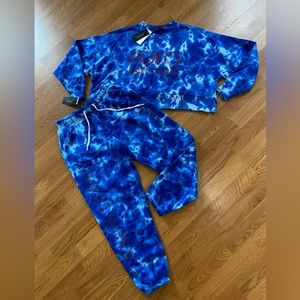 New women’s Ralph Lauren Polo Sz S-XS sweatshirt, sweatpants sweatsuit Tie Dye